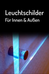 LED Beleuchtung Schilder LED-Leuchten Heilbronn Eberstadt - Schwarz Druck